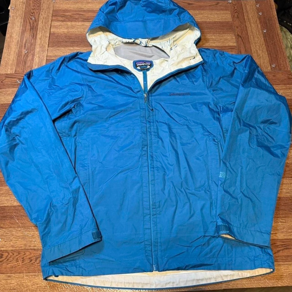 Patagonia Men's Blue Torrentshell H2NO Wind Rain Jacket Medium